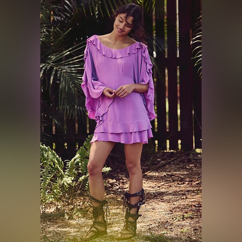 Free People Wild Waves Mini Dress